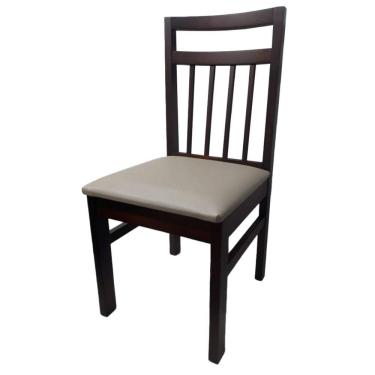 Imagem de Cadeira Paris Imbuia Madeira Acento Esto Tecido Bege V31