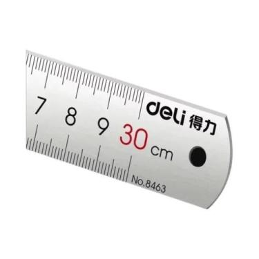 Imagem de Régua De Metal De Precisão Com Marcação Clara Para Artesanato E Mediçã