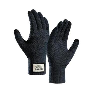 Imagem de Luvas Térmicas Masculinas plus Size Com Tela Sensível Ao Toque, Macias