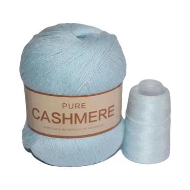 Imagem de Cachecol De Caxemira Tricotado À Mão Para Bebê, Fio Puro Mongol De 70 