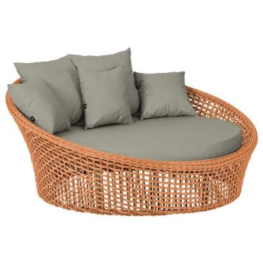 Imagem de Chaise Hungria Pintura Fendi Corda Náutica E8 Trama Original Terra Cota