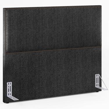 Imagem de Cabeceira Box Casal King Tachas 195 Cm Vicenza L02 Chumbo