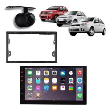 Imagem de Central Multimídia 2 Din Mp5 Polo Hatch Câmera Moldura Tela