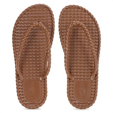 Imagem de Chinelo Brizza Arezzo Tira Marrocos Marrom - Feminino-Feminino