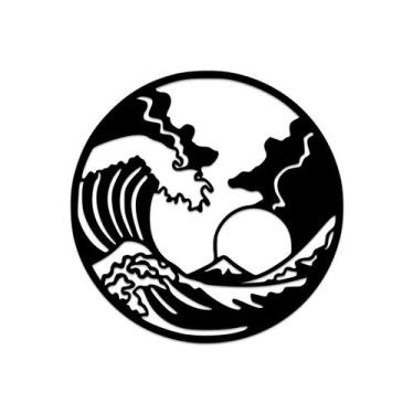 Imagem de Quadro Escritorio Relevo 32X32 Por Do Sol Decoração - JABB