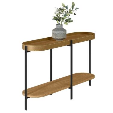 Imagem de Aparador Para Sala Industrial Com Prateleira Ville Caramelo L06 - Mpozenato