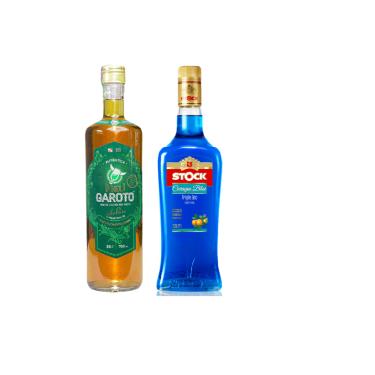 Imagem de Licor Stock Curaçau Blue 720ml + Cachaça De Jambu Meu Garoto