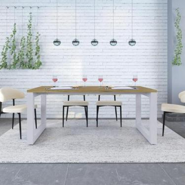 Imagem de Mesa de Jantar Bronx 180cm Est.Branca - Metalig