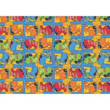 Imagem de Kit 50 Folhas Papel de Presente 47x64 Estampas Mistas - NoBrand, Dinos