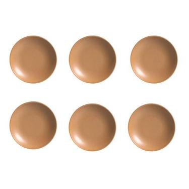 Imagem de Prato Fundo Coup Organic Terracota de Cerâmica 25cm 6 Unidades - Allea