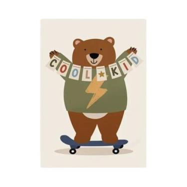 Imagem de Decoração Para Quarto Infantil, Arte De Parede Com Animais Engraçados 