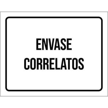 Imagem de Kit 10 Placas Sinalização - Envase Correlatos - Sinalizo