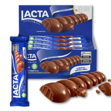 Imagem de Chocolate Ao Leite Lacta Kit 12 Barrinhas 28G