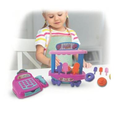 Imagem de Kit Caixa Registrada com Sorveteira Infantil - BS TOYS