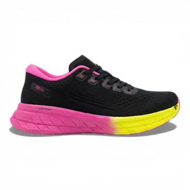 Imagem de Tênis Casual Actvitta 484140028446 Feminino, 37, Preto pink neon, Amar
