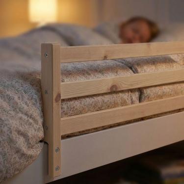 Imagem de Grade Lateral De Proteção Para Cama Infantil Em Madeira Ideal Para Quarto Infantil - Natural
