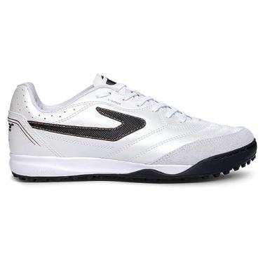 Imagem de Chuteira Topper Maestro TD IV Society, Masculino, Branco/Preto/Dourado, 43