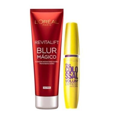 Imagem de Kit Revitalift Blur L'Oréal Paris + The Colossal Volum' Express Maybelline Kit-Feminino