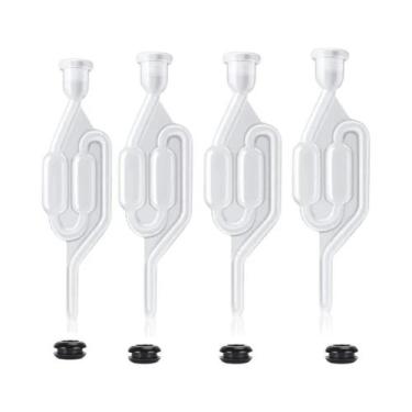 Imagem de Válvula De Ar Dupla Em Formato S Para Fermentação De Vinho, Cerveja E 