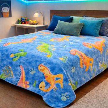 Imagem de Manta Infantil Brilha no Escuro 2,00x1,80m Casal Antialérgica Microfib