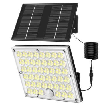 Imagem de Luzes solares HLCZLUZ Sensor de movimento impermeável externo 184 LED