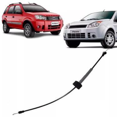 Imagem de Cabo Fechadura Abertura Porta Dianteira Da Frente Lado Esquerda Fiesta