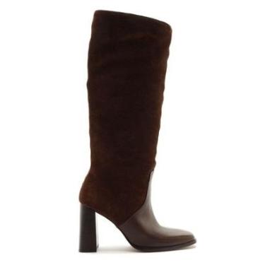 Imagem de Bota Cano Alto Premium Camurça Lançamento Arezzo-Feminino