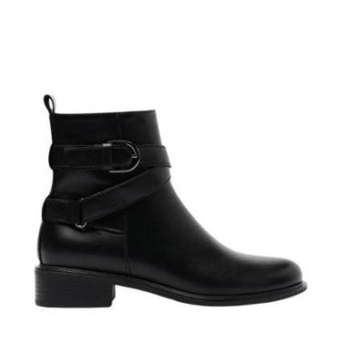 Imagem de Bota Anacapri Cano Curto Fivela Preta-Feminino