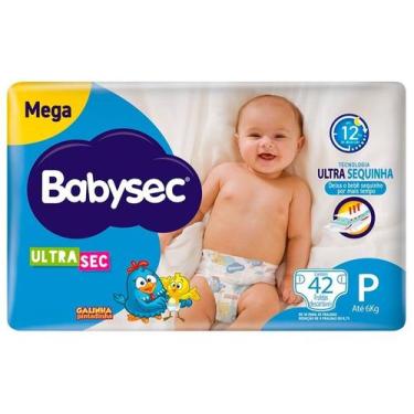Imagem de Fralda Galinha Pintadinha Babysec Ultrasec Mega Tamanho P AO XXG até 4