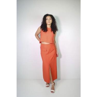 Imagem de Conjunto  Saia e Blusa Sophia - D'Lôres, M, Telha
