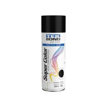 Imagem de Tinta Aerossol Alta Temperatura 350ML - Tekbond Preto Fosco, Preto Fos