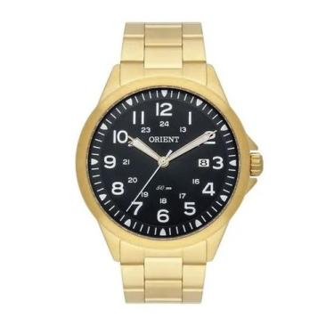 Imagem de Relógio Orient Masculino Dourado Preto MGSS1199 P2KX - RELOGIO ORIENT