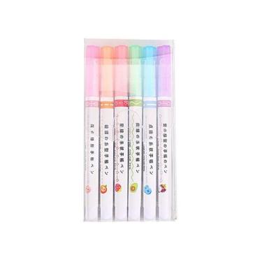 Imagem de Kit 6 Caneta Carimbo Roller Marca Texto Tamanho:KIT 6 - oem, KIT 6