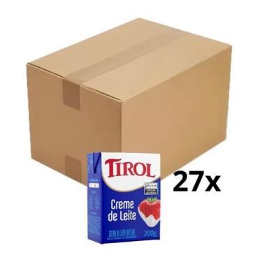 Imagem de Creme de Leite TIROL 200g Caixa com 27 Unidades