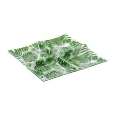 Imagem de Petisqueira Decorativa em Vidro com 4 Divisórias para Montar ou Decora