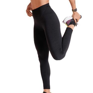 Imagem de Calça Legging Shine Seamless  Academia Poliamida Lupo Sport, Preto, G