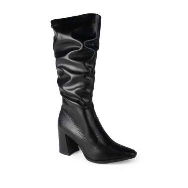 Imagem de Bota Dakota de Cano Longo - Feminina - Preto - 37, Preto, 37