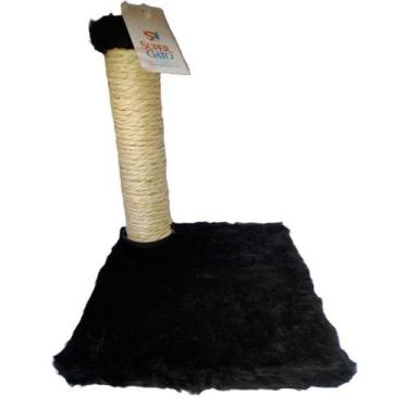 Imagem de Arranhador para Gatos  Proporcione Diversão e Cuidado MINI POSTE PRETO