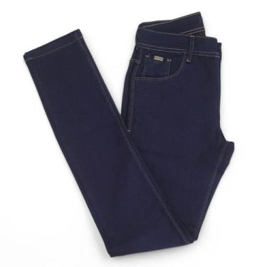 Imagem de Calça One Jeans Slim Casual Masculino Adulto Ref. 023494, 36, Azul mar