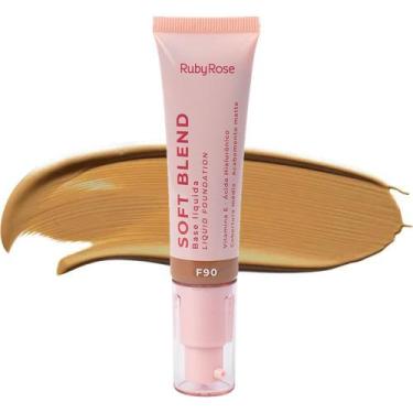 Imagem de Base Líquida Soft Blend Ruby Rose Cobertura Média Acabamento Matte 30g