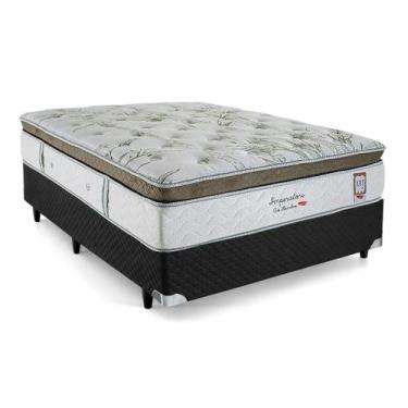 Imagem de Cama Box E Colchão Herval Imperatore Molas Pocket Casal, Preto