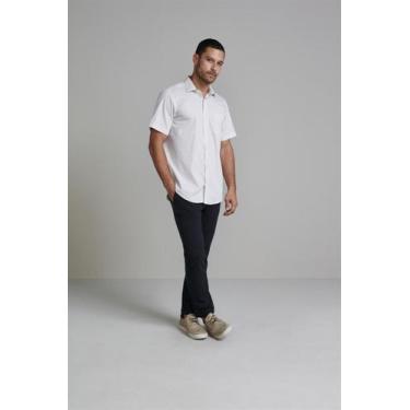 Imagem de Camisa Manga Curta com Bolso Comfort - Marrom Café - HIGHSTIL, Marrom,