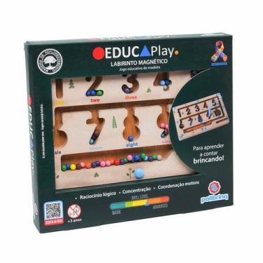Imagem de Brinquedo Educativo Labirinto Magnético Polibrinq