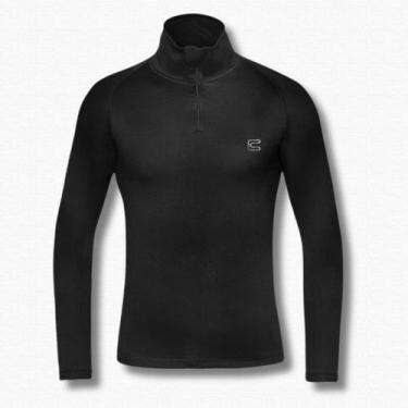 Imagem de Blusa termica masculina com gola thermoskin segunda pele frio moto cic