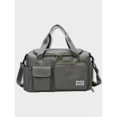 Imagem de Bolsa Alça Regulavel viagem Passeio Treino Academia - JS Bolsas, Cinza