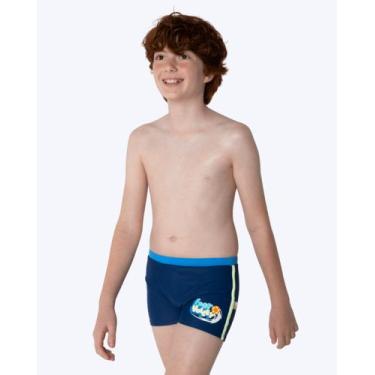 Imagem de Sunga Boxer Tubarão Futevôlei Juvenil Masculino Puket 110500735, Azul 