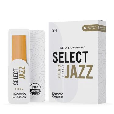 Imagem de Palheta para Saxofone Alto Organic Select Jazz 2H 10 Peças Certificação Orgânica DD Woodwinds