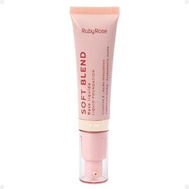 Imagem de Base Líquida Ruby Rose Soft Blend F10 Média Cobertura 30g Hb-M301-1