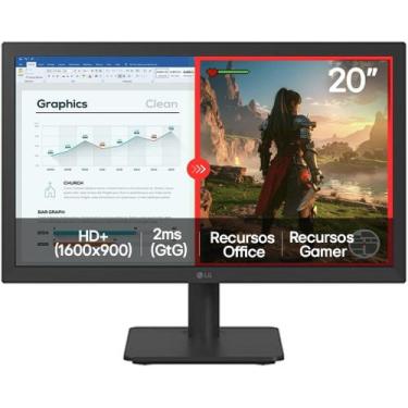 Imagem de Monitor LG 20 LED Home e Office HD 75Hz 2ms 20U401AB Bivolt, Preto