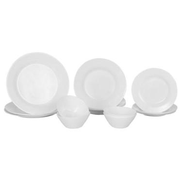 Imagem de Aparelho de Jantar 16 Peças de Vidro Opaline Menu Duralex, Branco, 16